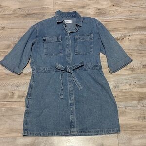 KanCan Denim Shirt Dress